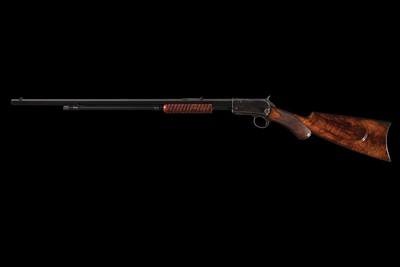Winchester Deluxe Model 1890 Slide Action Rifle with Unusual Cheekpiece Deluxe Stock - Image 4 of 5