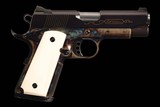 Gold Inlaid Wilson Combat/Turnbull Restoration Bill Wilson Signature Series Limited Edition 1911 Compact Semi-Automatic Pistol, Number 