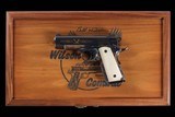 Gold Inlaid Wilson Combat/Turnbull Restoration Bill Wilson Signature Series Limited Edition 1911 Compact Semi-Automatic Pistol, Number 