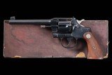 Pre-World War II Colt Third Issue Officer's Model Target Double Action Revolver with Box - Image 2 of 3