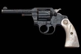 Factory Engraved Colt Police Positive Double Action Revolver with Pearl Grips and Factory Letter - Image 2 of 2