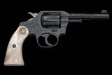 Factory Engraved Colt Police Positive Double Action Revolver with Pearl Grips and Factory Letter - Image 1 of 2