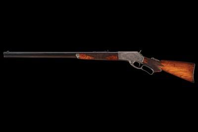 Factory Game Scene Engraved Special Order Marlin Deluxe Model 1881 38-55 - Image 4 of 4