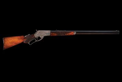 Factory Game Scene Engraved Special Order Marlin Deluxe Model 1881 38-55 - Image 3 of 4