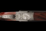 Factory Gian Marco Sabatti Signed and Bulino Game Scene Master Engraved Fratelli Rizzini R1-E Sidelock 12ga Double Barrel Shotgun with Case - Image 3 of 7