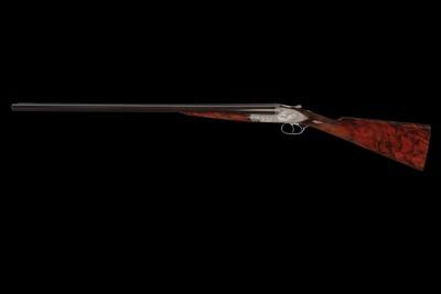 Factory Gian Marco Sabatti Signed and Bulino Game Scene Master Engraved Fratelli Rizzini R1-E Sidelock 12ga Double Barrel Shotgun with Case - Image 5 of 7