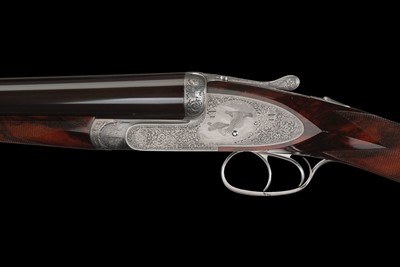 Factory Gian Marco Sabatti Signed and Bulino Game Scene Master Engraved Fratelli Rizzini R1-E Sidelock 12ga Double Barrel Shotgun with Case - Image 2 of 7