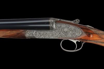 Factory Signed, Engraved, and Gold Inlaid Renato Gamba Ambassador 12ga SxS - Image 2 of 5