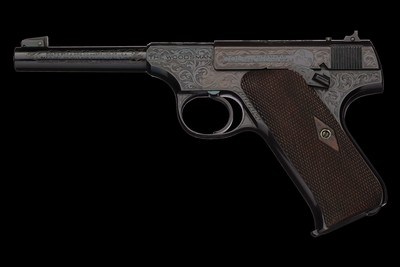 Engraved Colt First Series Woodsman Sport - Image 2 of 3