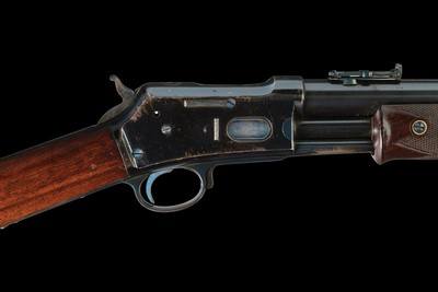 Colt London Agency Shipped Medium Frame Lightning Slide Action Saddle Ring Carbine .44 WCF with Heraldic Inscription - Image 1 of 5