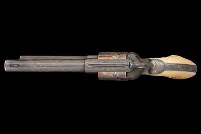 Silver and Gold Plated Cuno Helfricht Deluxe Factory Master Engraved Colt First Generation Single Action Army Revolver - Image 6 of 7