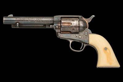 Silver and Gold Plated Cuno Helfricht Deluxe Factory Master Engraved Colt First Generation Single Action Army Revolver - Image 2 of 7