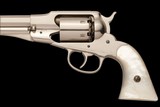 E. Remington & Sons Rider Patent New Model Double Action New Model Metallic Cartridge Conversion Belt Revolver with Pearl Grips .38RF - Image 4 of 4