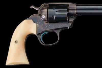Colt Bisley Model Single Action Army Revolver in Desirable .45 Long Colt with Attractive Ivory Grips - Image 3 of 4