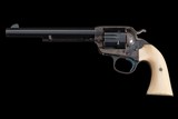 Colt Bisley Model Single Action Army Revolver in Desirable .45 Long Colt with Attractive Ivory Grips - Image 2 of 4