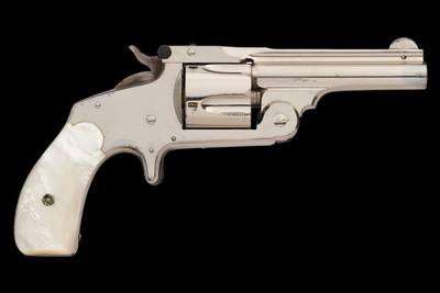 Smith & Wesson No. 2 Second Model .38 Single Action Revolver with Pearl Grips and Box .38 - Image 1 of 3