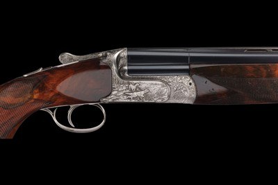 Factory Galeazzi Signed and Master Game Scene Engraved Perazzi SC3 O/U Shotgun 12ga - Image 1 of 5