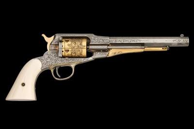 L.D. Nimschke Master Engraved Gold and Silver Plated Remington 
