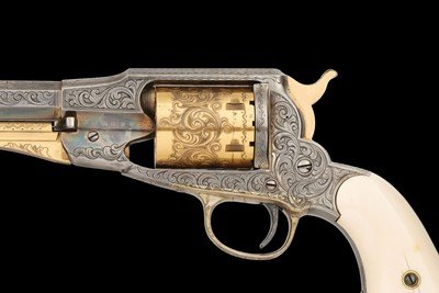 L.D. Nimschke Master Engraved Gold and Silver Plated Remington 