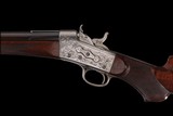 Terence A. Smith Signed, Civil War Theme, Deluxe Long Range Creedmoor Pattern No. 1 Rolling Block Heavy Barrel Sporting Rifle 45-90 - Image 2 of 6