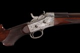 Terence A. Smith Signed, Civil War Theme, Deluxe Long Range Creedmoor Pattern No. 1 Rolling Block Heavy Barrel Sporting Rifle 45-90 - Image 1 of 6