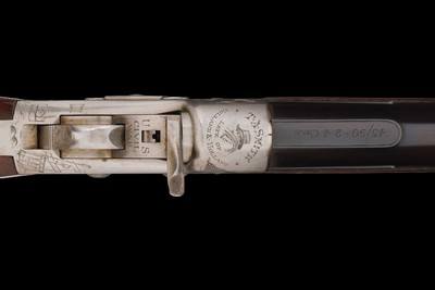 Terence A. Smith Signed, Civil War Theme, Deluxe Long Range Creedmoor Pattern No. 1 Rolling Block Heavy Barrel Sporting Rifle 45-90 - Image 5 of 6