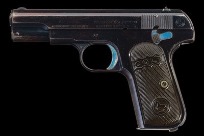 Very Early Production Colt Model 1908 Pocket Hammerless Semi-Automatic Pistol, Two-Digit Serial Number 