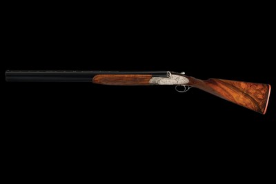 Claudio Cremini Signed and Game Scene Engraved Bertuzzi Sidelock Over/Under 12ga Two Barrel Set with Case - Image 4 of 6