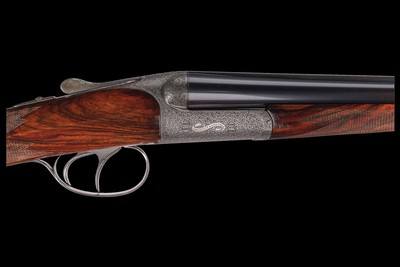 A & S Famars Zeus Grade .410 Gauge Box Lock Double Barrel Shotgun with Case - Image 1 of 6