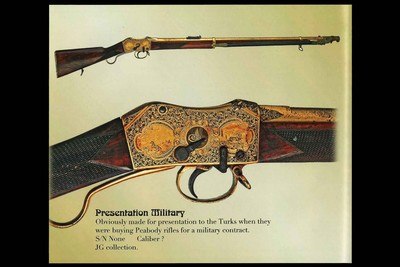 Exhibition Grade Panel Scene Engraved, Gold Plated,Inscribed Providence Tool Co. Peabody-Martini Single Shot Rifle-Musket with Bayonet .45 cal - Image 7 of 7