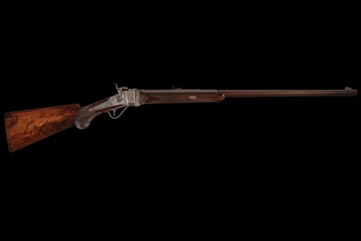 Engraved A. A. Kellogg Sharps Bridgeport Model 1874 Sporting Buffalo Rifle 45-70 - Image 3 of 3