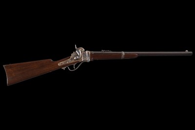 Outstanding Civil War U.S. Sharps New Model 1863 Breech Loading Percussion Saddle Ring Carbine .52 Cal - Image 3 of 6