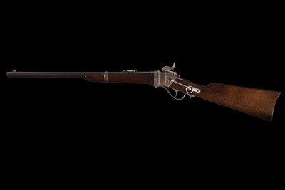 Outstanding Civil War U.S. Sharps New Model 1863 Breech Loading Percussion Saddle Ring Carbine .52 Cal - Image 4 of 6