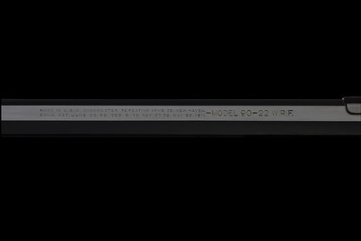 Special Order Winchester Straight Grip Deluxe Model 90 Slide Action Takedown Rifle with Checkered Slide Handle - Image 5 of 6