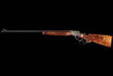Jim Blair Master Engraved and Gold Inlaid, Custom Sharps Rifle Co. Model 1878 38-55 Borchardt Single Shot Falling Block Rifle with Case - Image 4 of 6