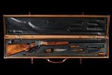 Jim Blair Master Engraved and Gold Inlaid, Custom Sharps Rifle Co. Model 1878 38-55 Borchardt Single Shot Falling Block Rifle with Case - Image 3 of 6