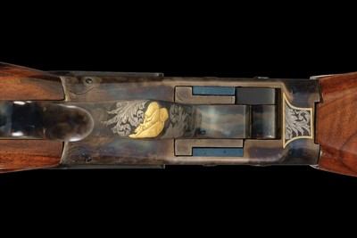Jim Blair Master Engraved and Gold Inlaid, Custom Sharps Rifle Co. Model 1878 38-55 Borchardt Single Shot Falling Block Rifle with Case - Image 6 of 6