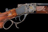 Jim Blair Master Engraved and Gold Inlaid, Custom Sharps Rifle Co. Model 1878 38-55 Borchardt Single Shot Falling Block Rifle with Case - Image 1 of 6