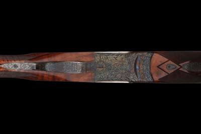 Factory Engraved Perazzi & Fabbri Lusso Model Sidelock Over/Under Ejector 12 ga Shotgun Two Barrel Set with Case - Image 3 of 5