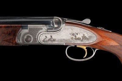 Connecticut Shotgun Manufacturing Co. A-10 American Deluxe Sidelock Over/Under 12 ga Shotgun with Case - Image 2 of 5