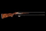 Maximo Gobbi Signed, Engraved, and Gold Inlaid Perazzi DC-12 Side by side 12 ga Shotgun Two Barrel Set with Case - Image 4 of 5