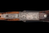 Maximo Gobbi Signed, Engraved, and Gold Inlaid Perazzi DC-12 Side by side 12 ga Shotgun Two Barrel Set with Case - Image 3 of 5