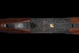 E. Theunens Signed, Engraved, and Gold Inlaid Abercrombie & Fitc Belgian Browning .410 Bore Midas Grade Lightning Superposed 3 Barrel Set - Image 3 of 5