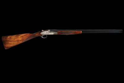 Galeazzi and Sabatti Signed and Master Engraved Abbiatico & Salvinelli .410 Bore Sidelock Over/Under Shotgun with Case - Image 4 of 6