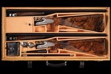 Pair of Rinaldin Signed and Master Engraved Beretta 20 Gauge Giubileo II EELL Double Barrel Shotguns with Case - Image 1 of 11