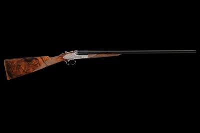 Pair of Rinaldin Signed and Master Engraved Beretta 20 Gauge Giubileo II EELL Double Barrel Shotguns with Case - Image 5 of 11