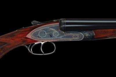 Pair of Factory Gian Marco Sabatti Signed and Master Engraved Fratelli Rizzini 16 Gauge R1-E Sidelock Double Barrel Shotguns with Case - Image 2 of 11