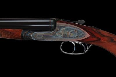 Pair of Factory Gian Marco Sabatti Signed and Master Engraved Fratelli Rizzini 16 Gauge R1-E Sidelock Double Barrel Shotguns with Case - Image 8 of 11