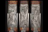 Manrico Torcoli Signed and Photo-Realistic Bulino Nude Themed Engraved True Trio of Ivo Fabbri 28 Gauge Assisted-Opening Pinless Sidelock w/Case - Image 3 of 13