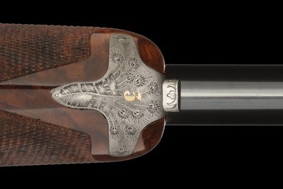 Manrico Torcoli Signed and Photo-Realistic Bulino Nude Themed Engraved True Trio of Ivo Fabbri 28 Gauge Assisted-Opening Pinless Sidelock w/Case - Image 10 of 13